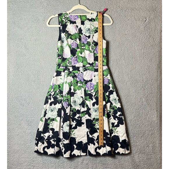 Talbots Dress Women 2P Floral Multicolor Oprah Magazine Collection A-Line Casual - Picture 5 of 11